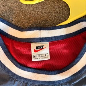 Nike Red and Blue Mesh Lined Shorts